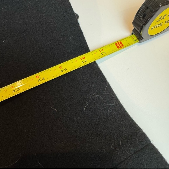 London Fog Men’s Long Wool Coat Black Double Breasted - Picture 9 of 17